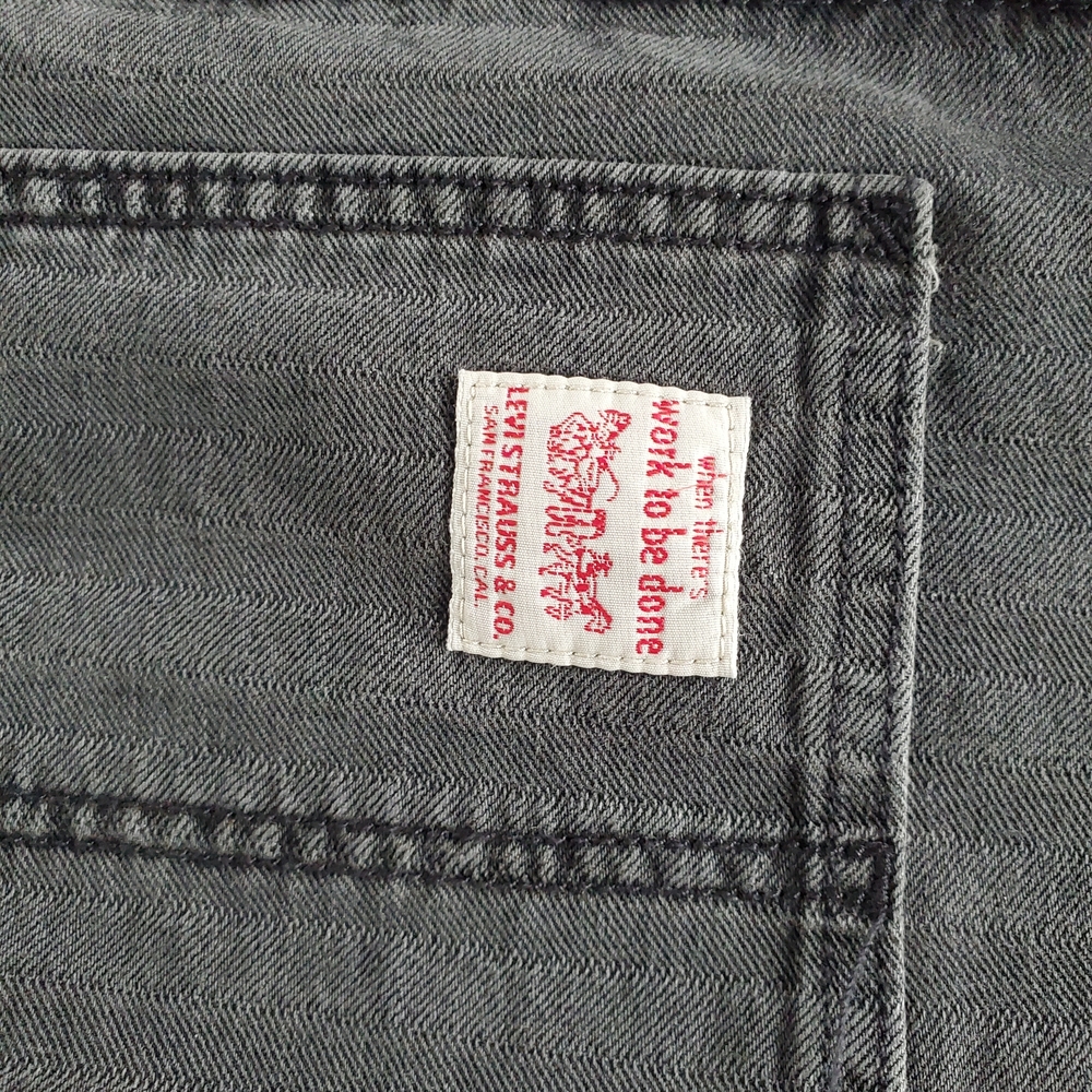 Levi's Dark Gray Relaxed Men's Overalls - Picture 4 of 5
